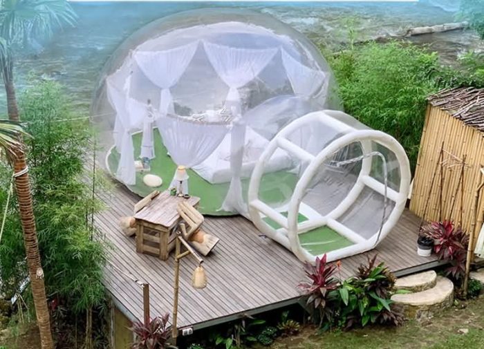 Camp inflatable bubble tent, inflatable tent