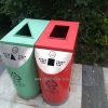 Outdoor Landscape Art Classified Dustbin, Outdoor High-quality Dustbin is the first choice(Red and blue)