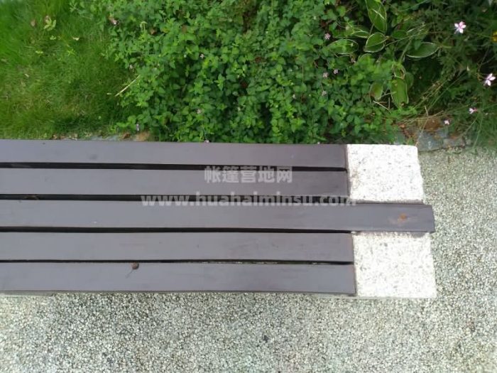 Outdoor leisure wooden steel bench