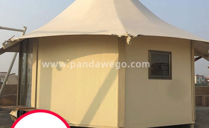 Tent of outdoor hexagonal wild luxury resort