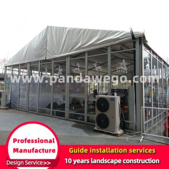 outdoor glass tent