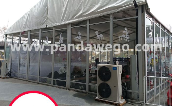 outdoor glass tent