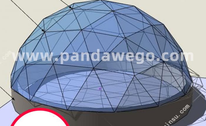 glass dome tent