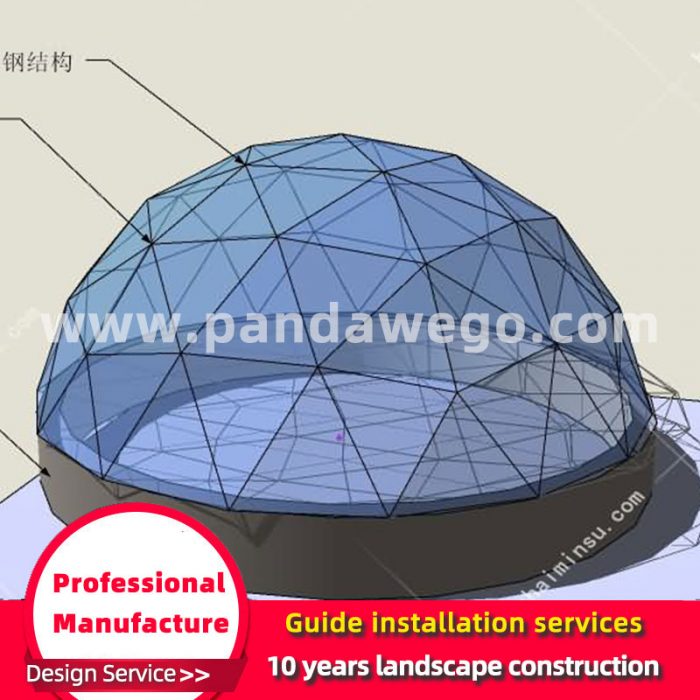 glass dome tent