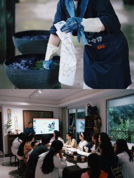 Indigo dyeing course: learn traditional indigo dyeing in an art studio !