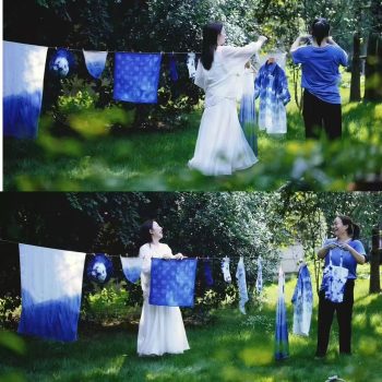 Indigo dyeing course: learn traditional indigo dyeing in an art studio !