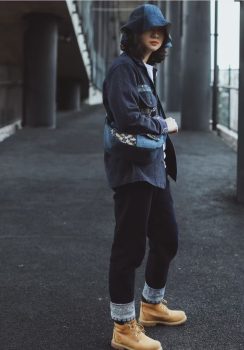 One‑of‑a‑Kind Handwoven Old Fabric Patchwork Fanny Pack