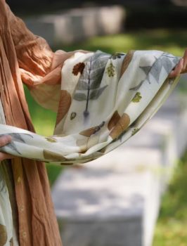 One‑of‑a‑Kind Artisanal Plant‑Dyed Wool Scarf